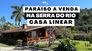 CASA LINEAR À VENDA EM TERESÓPOLIS/RJ C/ MAIS DE 2.000M² DE TERRENO PLANO - BRICK IMÓVEIS