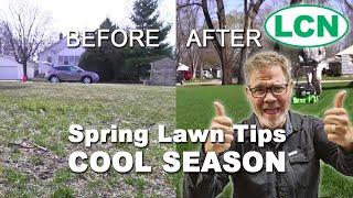 Spring Lawn Tips : COOL SEASON // Tall Fescue, Ryegrass, Kentucky Bluegrass - Nitro Boost!