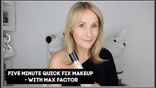 AD FIVE MINUTE QUICK FIX MAKEUP TUTORIAL with Max Factor