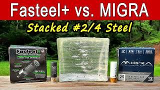 Kent Fasteel+ vs. MIGRA Stacked Steel | Ballistics Gel & Pattern Test