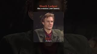 Heath Ledger evolution (1997-2008) ️ #heathledger #heathledgerjoker #throwback #actor