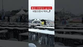 통영 수산물축제 어부장터 실시간