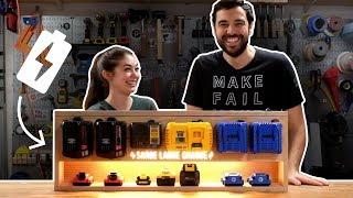 DIY Tool Charging Station with LEDs