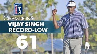 Vijay Singh cards record-low 61 at 2018 season-finale