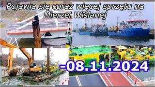 Kanał Żeglugowy Nowy Świat -08.11.2024  Przypłynęła Flota wsparcia. Dopiero się zacznie dziać ))