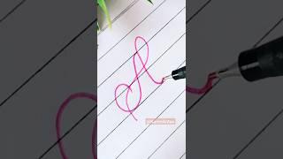 How Easily You Can Learn To Letter "A" #shorts #handwriting #handlettering #flourishing #pink