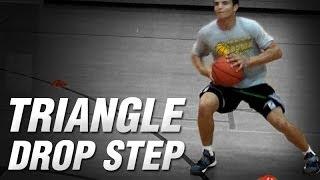 Basketball Triangle Drop Step | Basketball Defense | Basketball Leg Resistance Bands