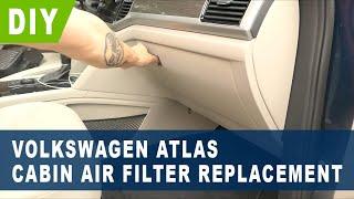 Volkswagen Atlas Cabin Air Filter Replacement ( 2018 2019 2020 2021 2022 )