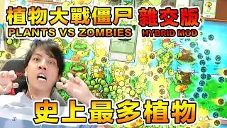 畫面太亂電腦頂不住啦！！再次挑戰植物大戰僵尸魔改版！新植物太強啦  [全字幕]