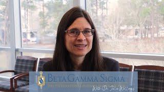 Dr. Julie Ann Williams on Beta Gamma Sigma