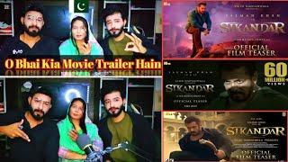 pakistani reacts to sikandar movie trailer | salman khan | rashmika mandanna | sajid nadiadwala