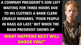 The CEO's son waited 3 hours for a banker because of his work attire, but then something shocking...