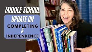 Middle School Homeschool Update: Curriculum | New Math | Completing | Independent