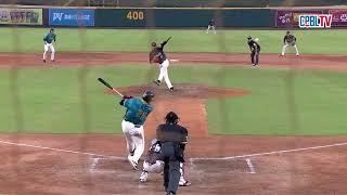 08/31 台鋼 VS 樂天 三局上，台鋼在兩出局之後攻勢再起，林立發生失誤，再靠著盜壘和連續兩支安打攻下兩分，擴大領先為4:0