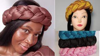 How to make Braided Headband with/without a bow #headbandtutorial #diyprojects