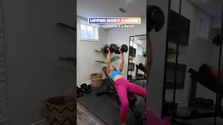 Best Dumbbell Upper Body Workout #upperbodyworkout #homeworkouts #fitover40 #shorts #veganfitness