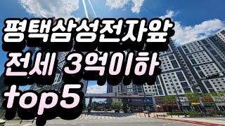 평택 고덕동 삼성전자 앞 신축 30평대 전세 3억미만 아파트 TOP5