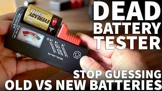 How to Use a Battery Tester to Find Good vs Bad Batteries - Test Old Batteries and Check Power Level