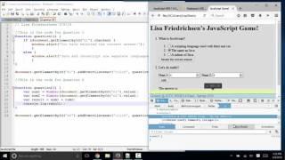 JavaScript final project part 3 of 3 - Lisa Friedrichsen