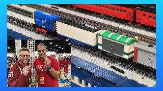 HANGING WITH DUNKSTERBRICKS! LEGO TRAINS #phillybrickfest2018