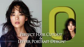 How to Remove Background & Create a Letter Portrait Design in Photoshop! (Easy Tutorial)