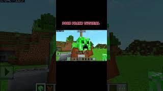 creeper door prank redstone tutorial making ️ #scary #minecraft #minecraftip #mods