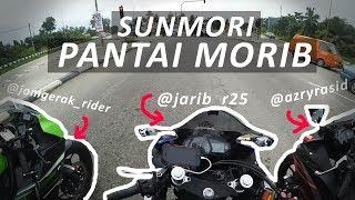 Motovlog R25 | Ninja SL| Sunmori Morib | Motovloger Malaysia