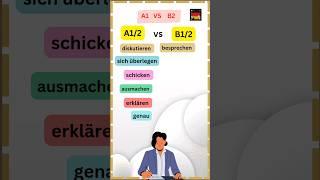 Deutsch A1 vs B2: Ein Vergleich der Sprachkenntnisse#deutschlernen #deutsch #deutschfüralle #verb