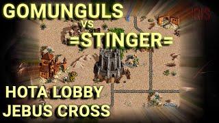 Разбираем интересную партию легендарных игроков: Gomunguls vs =Stinger= (Heroes 3 HotA Jebus Cross)