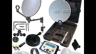 Camping SAT-Koffer PX35 wess / Satelliten Empfang mit SAT Finder