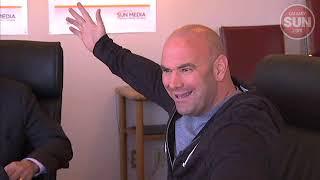 UFC boss Dana White talks about soccer