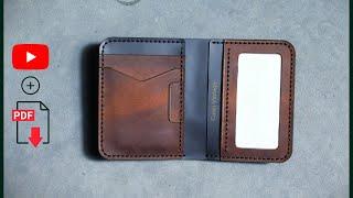 Diy Slim Leather Vertical Bifold Wallet Pdf Pattern Download