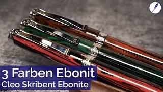 Der neue Cleo Skribent Ebonite - Ein Review des Füllers aus Ebonit mit Goldfeder.