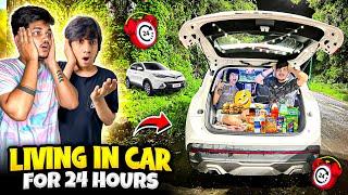 Living In CAR For 24HOURS⏰Challenge -Ritik Jain Vlogs