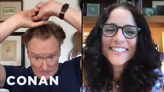 Julia Louis-Dreyfus Gives Conan Some Quarantine Beauty Tips | CONAN on TBS