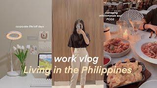 vlog | 9-5 office life, uniqlo shopping, managing pcos, wildflour dinner, work vlog weyatoons