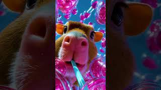 You WON'T BELIEVE This Capybara's Bubble Tea View!  (Inside the Cup!)