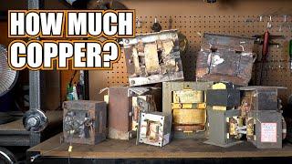 Scrapping a HEAP of Transformers for Scrap Copper! How Much Can We Make?