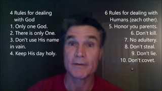 Easy way to learn the 10 Commandments.