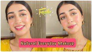 Everyday Natural Makeup look | Affordable Makeup Products| Fresh & Simple Makuep Routine for summers