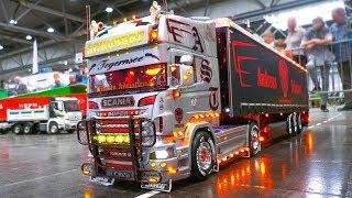 MOST IMPRESSIVE RC MODEL TRUCKS!! RC SCANIA, MAN, ACTROS, GRAND HAULER, SUPER SCALE!!