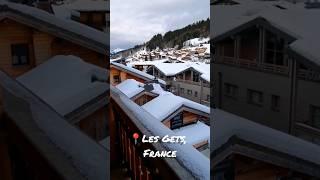 Les Gets, France Travel Tip: Learn to ski in one of the best beginners ski resort. #shorts #snow