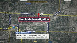 4 Shot, 1 Killed off Independence Ave in Kansas City Overnight