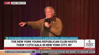 FULL SPEECH: Steve Bannon Speaks at NYYRC 112th Annual Gala - 12/15/24