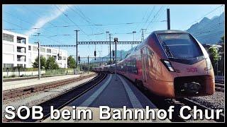 Schweizerische Südostbahn AG beim Bahnhof Chur, Kanton Graubünden, Schweiz 2022