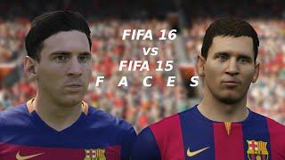 FIFA 16 vs FIFA 15 | Official Faces - FC.Barcelona - HD |Pirelli 7|