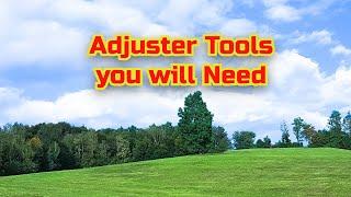 Adjuster Tools, What tools does an Insurance Adjuster need?