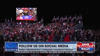 RAV SHOWS THE TRUMP RALLY CROWD IN COMMERCE GEORGIA