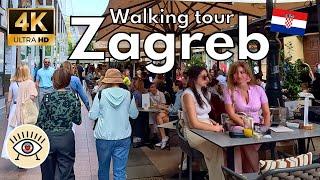 The Essence of Zagreb  [4K] HDR A Walking Tour through its Most Charming Corners