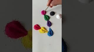 Simple Rangoli| Satisfying Rangoli|Easy Rangoli Tips and Tricks| ASMR #rangoli#satisfying#asmr#viral